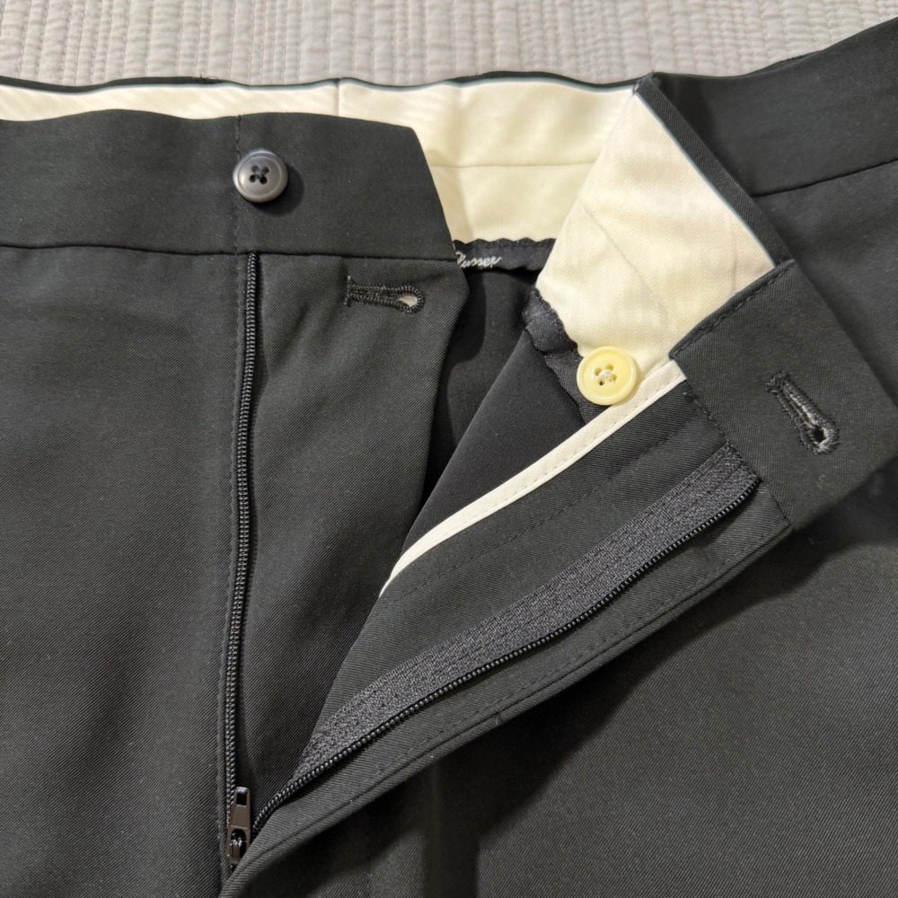 Alan Flusser Golf Mens Size 40 Black Polyester Flat Front Performance Shorts - Picture 10 of 14